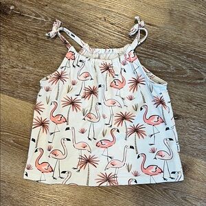 Little Sleepies Play Flamingo Bow Tank